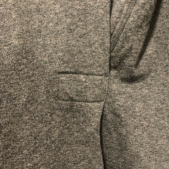 CAbi long sleeve gray dress w/ faux wrap detail. Size: Small - Picture 4 of 8